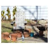LAWN CHAIR, POTS, ETC
