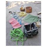 Hose, basket, extension cord and more