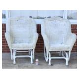 Wicker/rattan rocking chairs