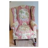Tropical wingback chair