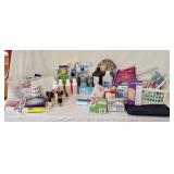 Health care supplies including bandages,  gauze,