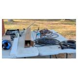 Generator extension cord,  drum auger and antenna