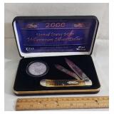 2000 US Mint Millennium Walking Silver Dollar and