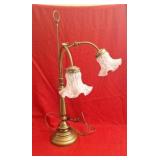 Antique Liberty Table Desk Lamp With Tulip Shade