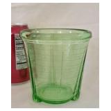 Vintage Green depression glass VIDRIO 2 Cup