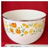 Kobe Kitchen Floral Enameled Mixing Bowl