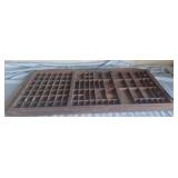 Antique type set drawer