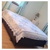 Approximately 92x80 home made quilt, very good
