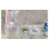 Vintage Anchor Hocking Beehive Ribbed Clear Glass