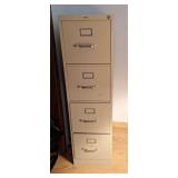 4 drawer filing cabinet with contents