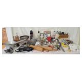 Kitchen utensils including vintage antique