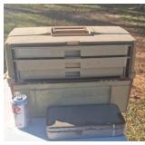Tackle box with contents