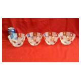 Vintage Lenox Natures Splendor glass bowls
