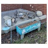 Planters, Shepherd hook,  yard decor
