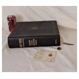 Masonic edition Holy Bible,  pocket cross and