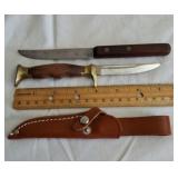 4800 2 3/4 Fixed Knife with Sheif and Olsen