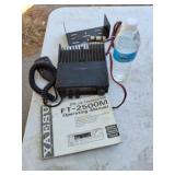 Yaesu transceiver with manual