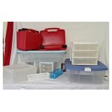 Storage and organizing containers including