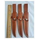 3 Olson Knife Sheathes