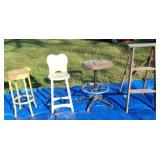Step ladder and stools