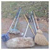 Brooms,  mop, and more