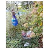 Shepherd hook, small table,and yard decore