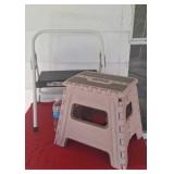 Folding step stools