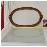 Glass tray and cutting board
