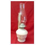 Vintage Oil Lamp Pastel Pink