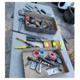 Plumbers tape,stapler, wiss snips, and more