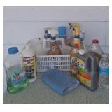 Caddy with cleaners, new & used