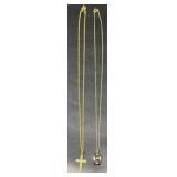 Necklaces- right one is gold filled