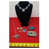 Turquoise Inspired Jewelry & Belt Buckles