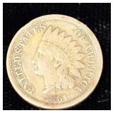 1861 Indian Head penny