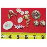 Flower Pendants & Earrings