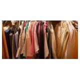 Closet full of clothes jackets pants 8 to 10,