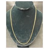 24in gold over Sterling Necklace 10.52 grams