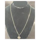 24in 925 Sterling Silver Necklace & Pendant 6.15