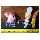 Vintage Easter Knee Hugger Bunny Elf Ornament: