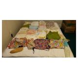 Sheets pillow cases,  aprons towels, placemats.