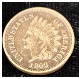 1863, Indian head cent