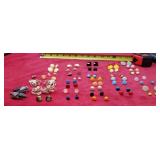 Collection of earrings,  includes 3 pairs s of