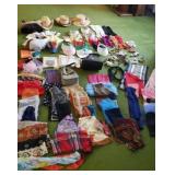 Hats straw. Cowboy ,visors, panty hose belts