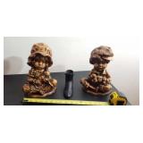 Girl and boy ceramic Figurines