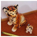 Ceramic tiger and cub