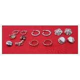 Silver Toned Earrings & Clip ons