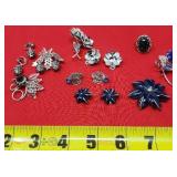 Brooches & Matching Earrings