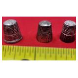 2 Sterling Thimbles 8.95g