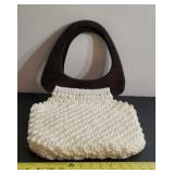 Never used, Vintage Macrame Crochet Handbag Purse