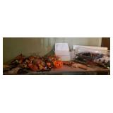 Halloween decor w totes unused floral